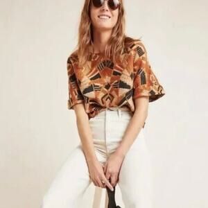 Anthropologie Dolan Seraphina Tapestry Blouse - M